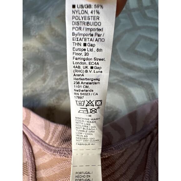 Athleta Momentum Seamless Tank Top Smoked Mauve Marble Racerback Size Small - Picture 6 of 7